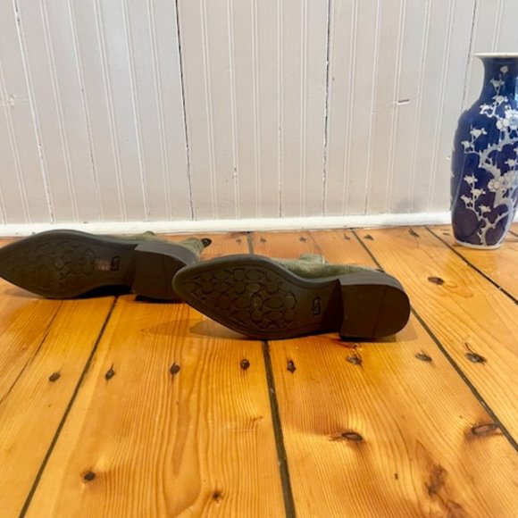 Women's Coach Bowery booties in green suede, size 7. Like new. - Picture 6 of 7